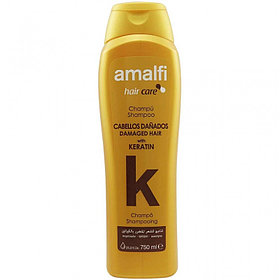 AMALFI шампунь Кератиновый "Keratin damaged hair argan", для поврежденных волос 750мл