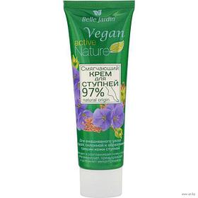 B.J.Active Nature Vegan Крем для ступней Смягчающий семена льна + д-пантенол 85 мл