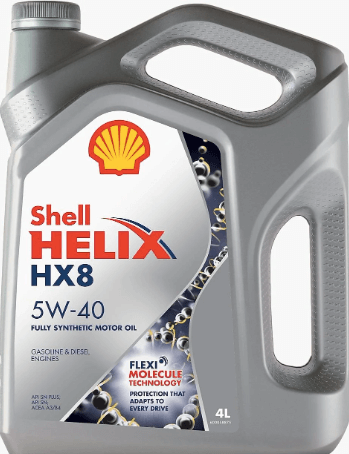 Моторное масло SHELL HELIX HX8 5W-40 SN PLUS A3/B4 4Л