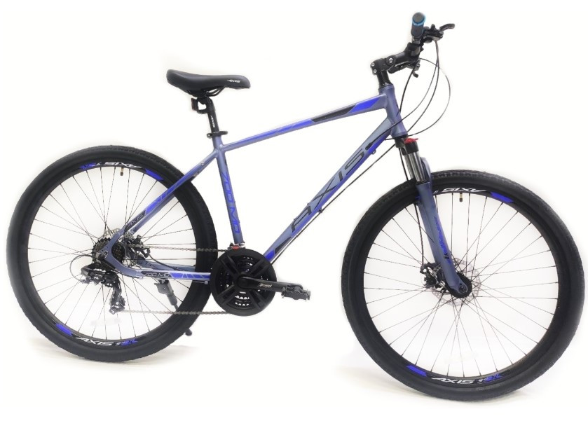 Велосипед Axis 700 MD 28 2021 21 серо-синий - фото 1 - id-p106008776
