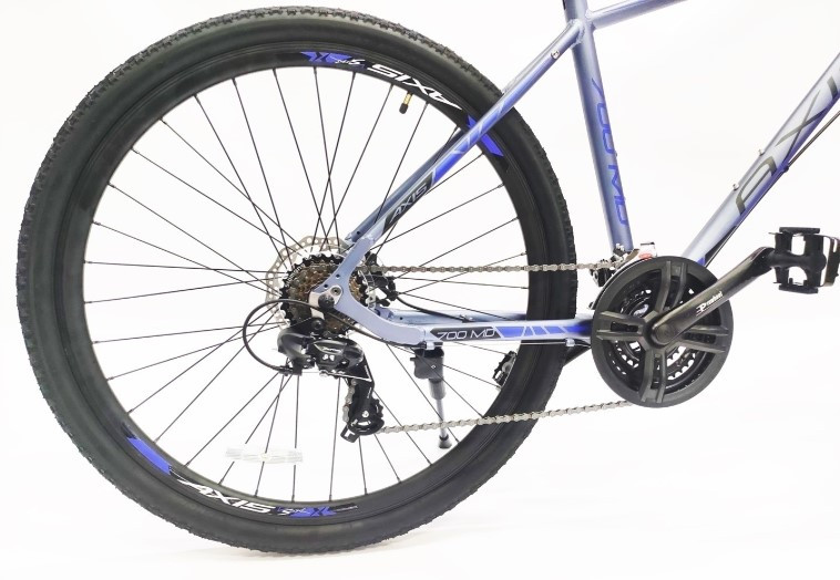 Велосипед Axis 700 MD 28 2021 21 серо-синий - фото 2 - id-p106008776