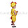 Костюм детский карнавальный Цыпленок кофточка шорты с хвостом и шапка желтый, фото 3