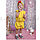 Костюм детский карнавальный Цыпленок кофточка шорты с хвостом и шапка желтый, фото 5