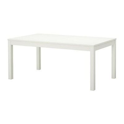 Раздвижной стол БЬЮРСТА 175/260*95 см, белый, фото 1