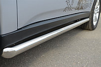 Пороги труба d63 (вариант 1) Mitsubishi Outlander 2012-15