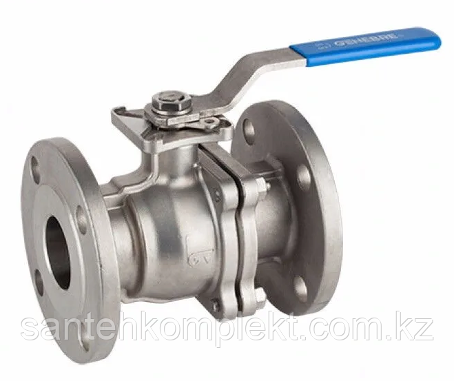 Кран шаровой из нержавеющей стали фланцевый, Ду 32 Ру 16 AISI 316, фото 1