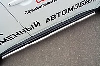 Пороги труба d63 (вариант 3) Mitsubishi Outlander 2014-15