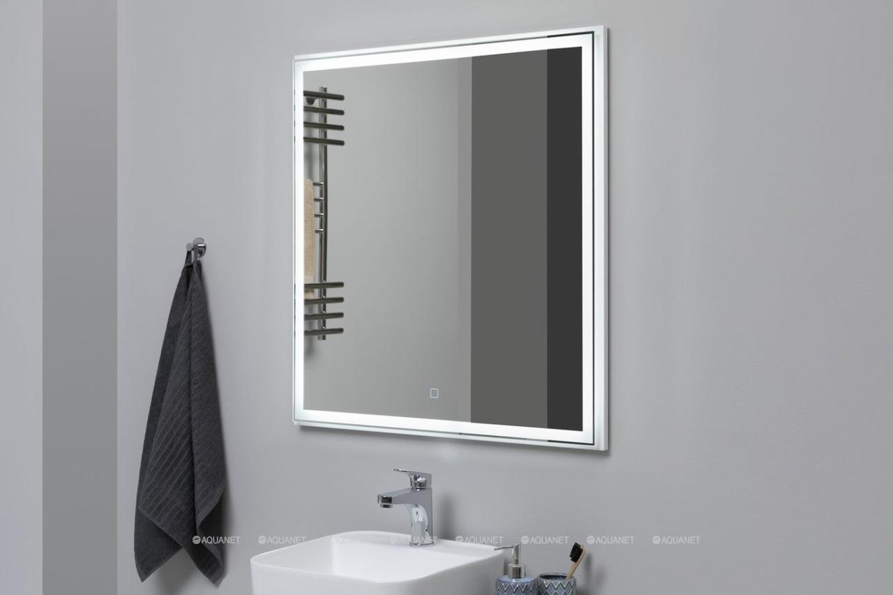 Зеркало Aquanet Nova Lite 75 белый LED - фото 3 - id-p106015901