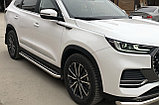 Пороги с накладным листом Папа Тюнинг d53 для Chery Tiggo 8 Pro Max 2022-, фото 3
