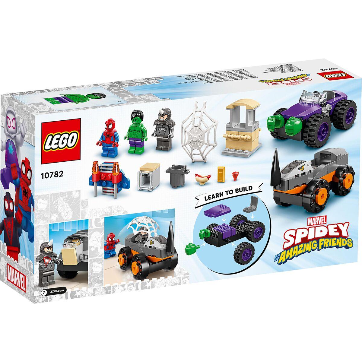 Lego 10782 Spidey Схватка Халка и Носорога на грузовиках