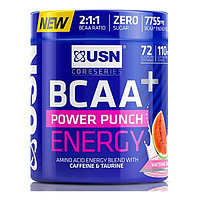 Аминокислоты BCAA + Power Punch ENERGY, 400 g, USN Watermelon