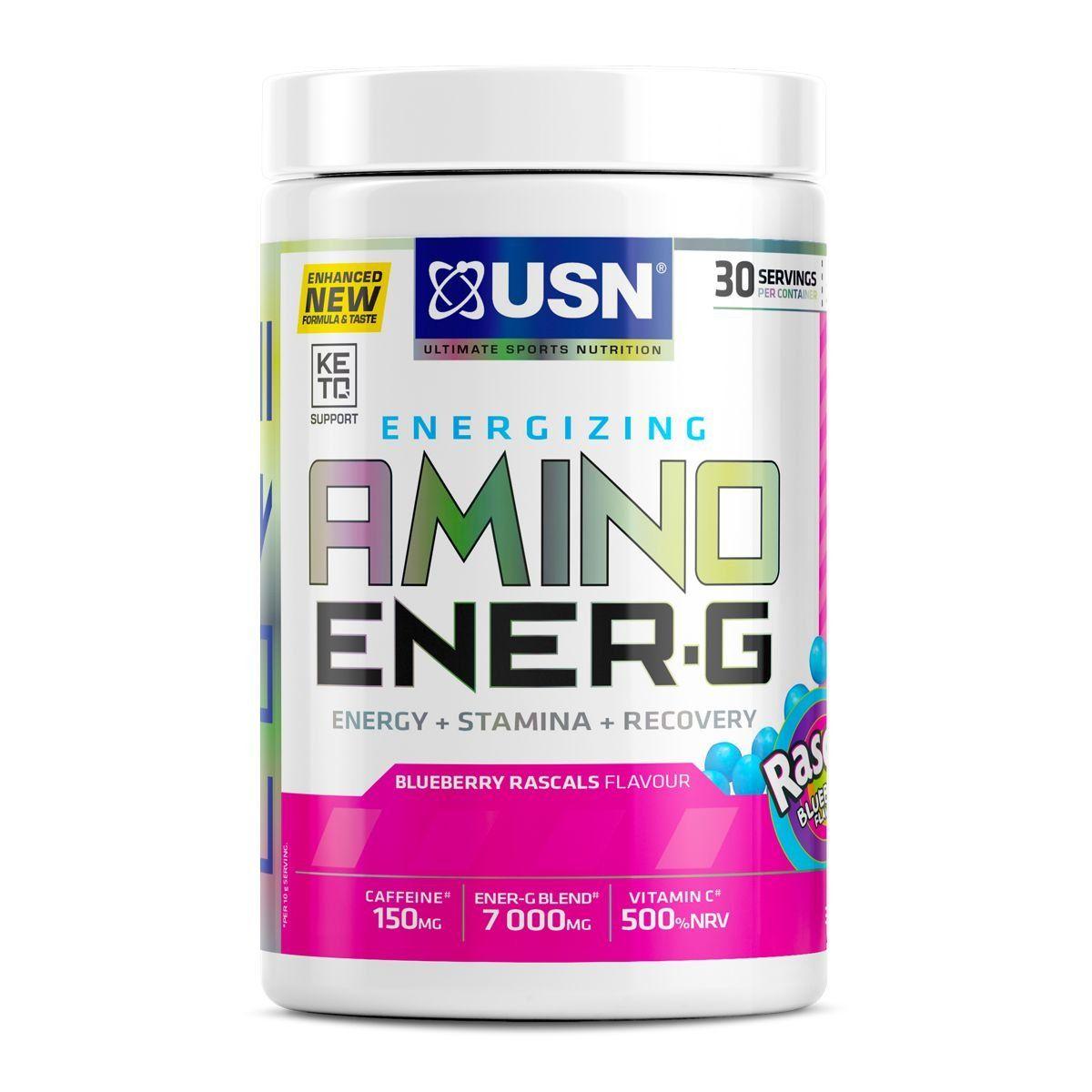 Аминокислоты Amino ENER-G, 300 g, USN Blueberry - фото 1 - id-p106027278
