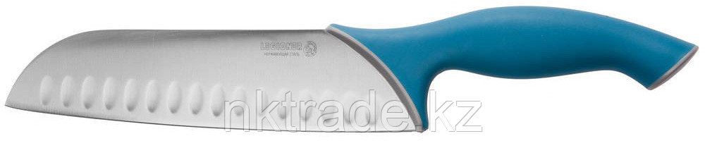 Нож LEGIONER "ITALICA" "Сантоку", эргономичная рукоятка, лезвие из нержавеющей стали, 190мм (47966) - фото 1 - id-p61493361