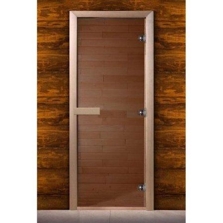 Дверь стеклянная бронза (ольха) 2100х700 (DoorWood)