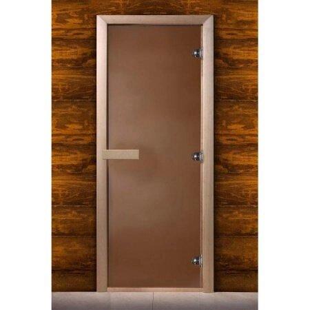Дверь стеклянная бронза матовая (ольха) 1700х700 (DoorWood)
