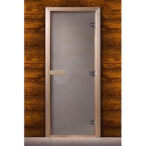 Дверь стеклянная сатин 1900х700 мм (ольха) (DoorWood)