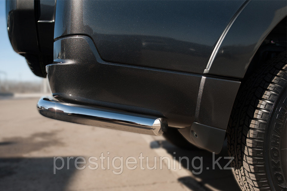 Защита заднего бампера уголки d63(секции) Mitsubishi Pajero 2012-22 - фото 4 - id-p106031388