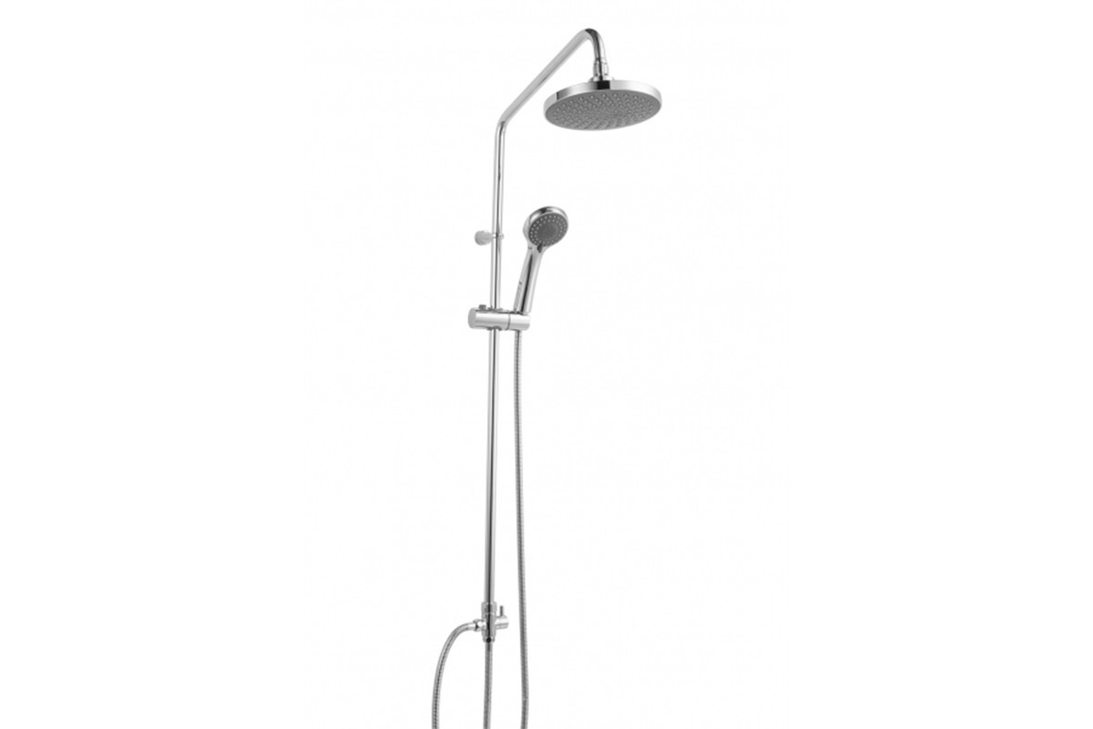 D283CP-2-RUS FIT R Душевая колонна для душа без смесителя (верхний душ круглой формы) (к/к 4)