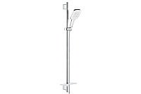 26586LS0 RainShower SmartActive 130 Душевой гарнитур ручной душ Cube, душевая штанга 900мм Белая лун