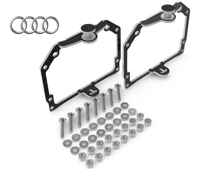 Переходные рамки для адаптивных фар Audi A5, Q5, Q7 под модуль Hella 3R / Hella R New (Комплект, 2шт) - фото 1 - id-p106033850