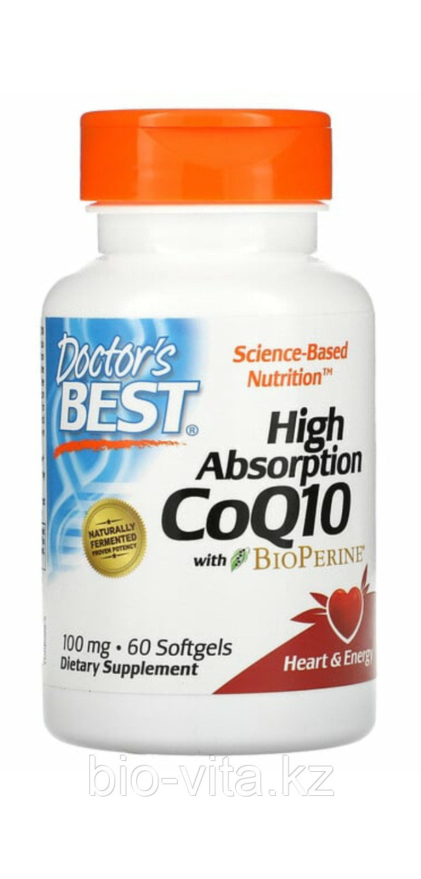 Коэнзим  CoQ10, 100 мг, 60 капсул.
