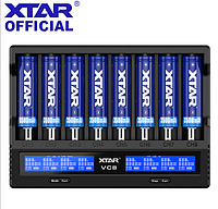 Зарядное устройство XTAR VC8 для 10440/16340/14500/14650/18350/18500/18650/18700/2170 с блоком питан