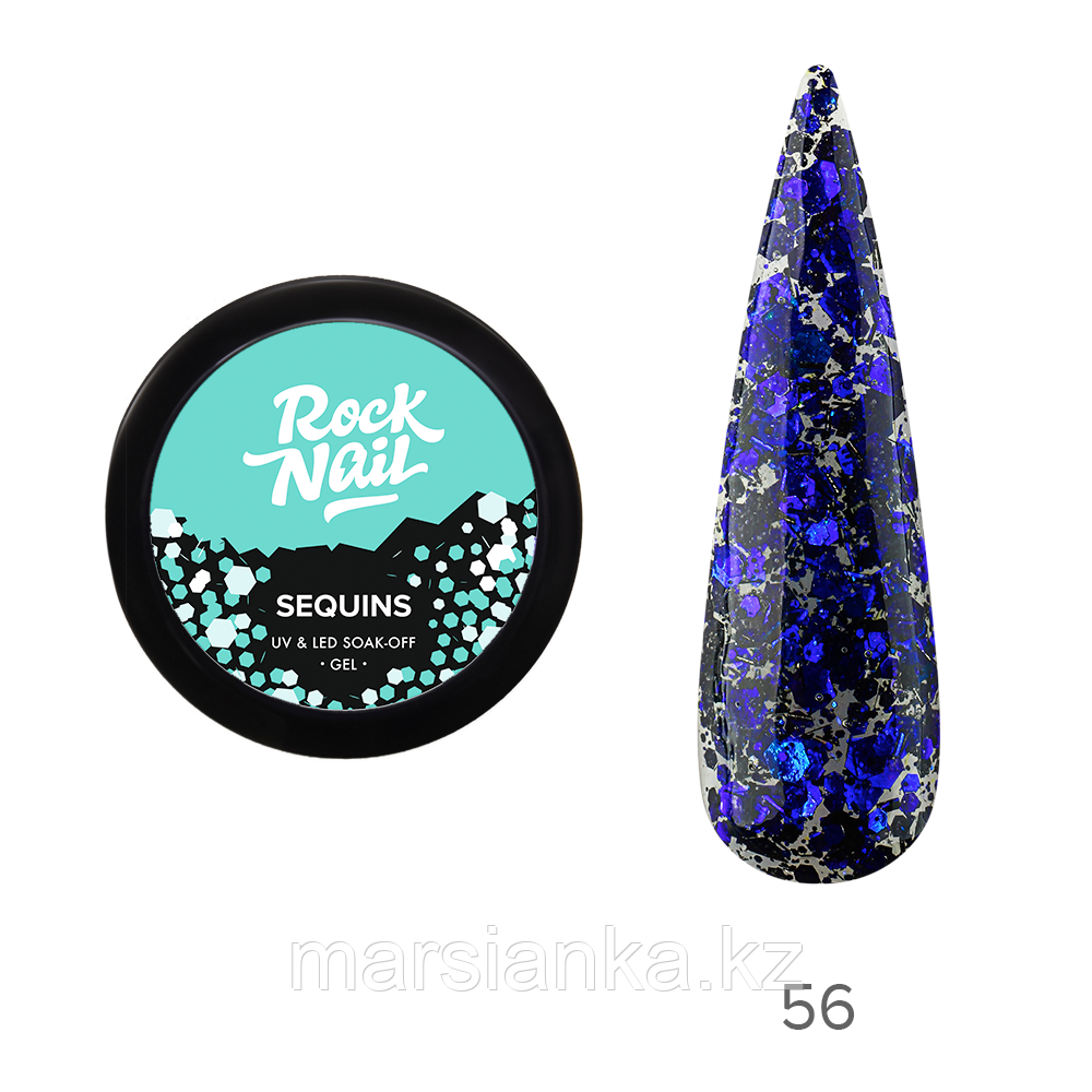 Гель-краска RockNail Sequins #56