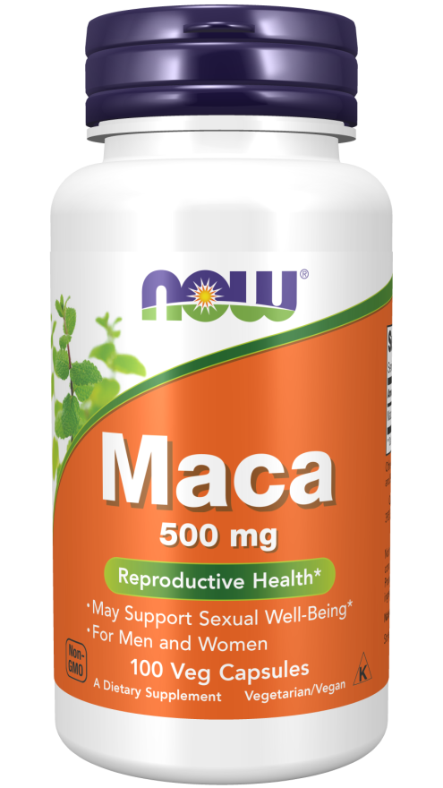 Maca 500 mg, 100 veg.caps, NOW