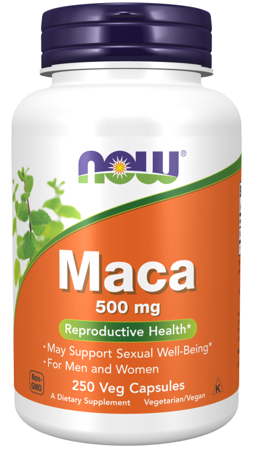 Maca 500 mg, 250 veg.caps, NOW