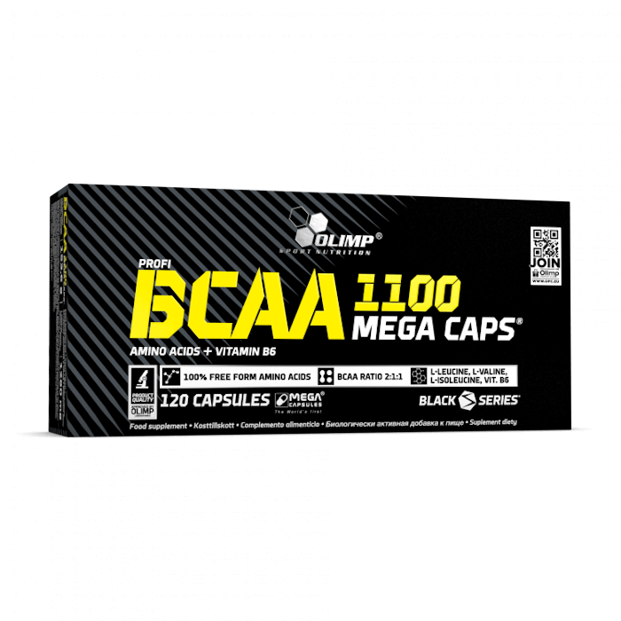 BCAA 1100 Mega Caps, 120 caps, Olimp Nutrition - фото 1 - id-p77742138