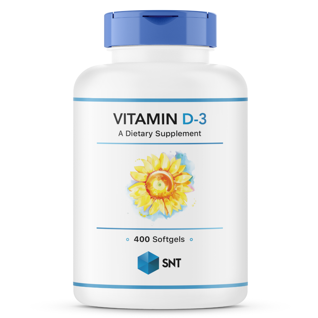 Vitamin D-3 5000 iu, 400 softgels, SNT