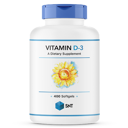 Vitamin D-3 5000 iu, 400 softgels, SNT, фото 1