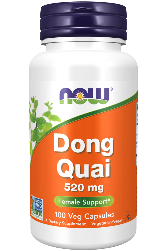 Dong Quai 520 mg, 100 veg.caps, NOW - фото 1 - id-p77742184