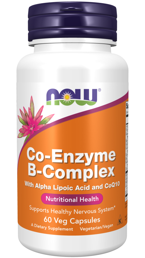 Co-Enzyme B-Complex, 60 veg.caps, NOW - фото 1 - id-p77742189