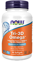 Tri-3D Omega, 90 softgels, NOW