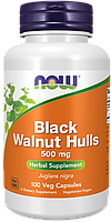 Black Walnut Hulls 500 mg, 100 veg.caps, NOW