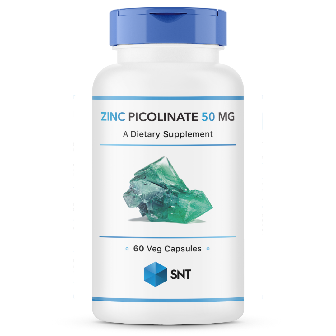 Zinc Picolinate, 50 mg, 60 veg.caps, SNT - фото 1 - id-p96303103