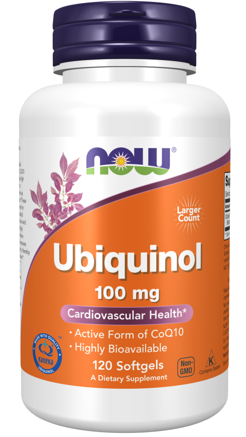 БАД Ubiquinol 100 mg, 120 softgels, NOW