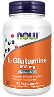БАД L-Glutamine 500 mg, 120 veg.caps, NOW
