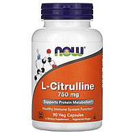 БАД L-Citrulline 750 mg, 90 veg.caps, NOW