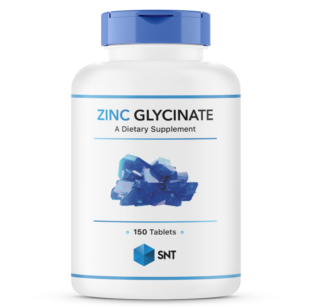 Zinc Glycinate, 50 mg, 150 tabs, SNT - фото 1 - id-p96303348