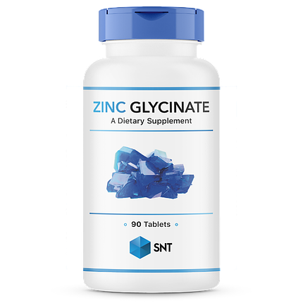 Zinc Glycinate, 50 mg, 90 tabs, SNT, фото 1