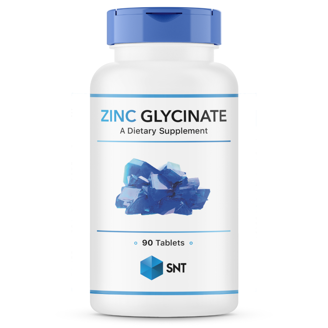 Zinc Glycinate, 50 mg, 90 tabs, SNT