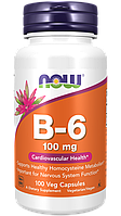 B-6, 100 mg, 100 veg.caps, NOW