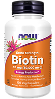 Biotin 10000 mcg, 120 veg.caps, NOW