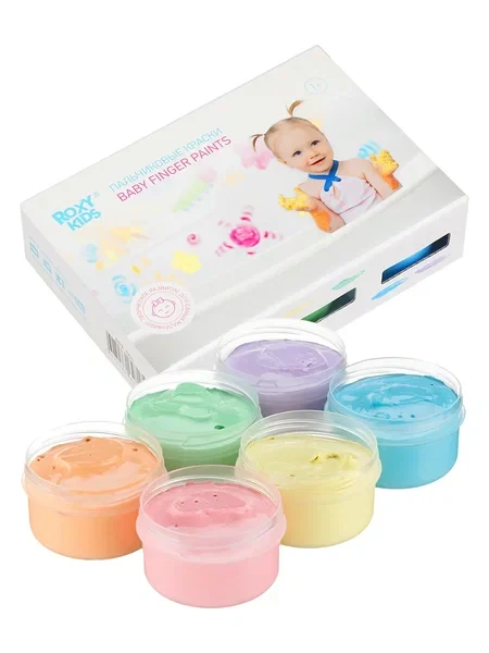 ROXY-KIDS Краски пальчиковые для малышей 1+ - фото 6 - id-p106036090
