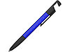 Ручка-стилус металлическая шариковая многофункциональная (6 функций) Multy, синий, фото 3