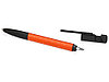 Ручка-стилус металлическая шариковая многофункциональная (6 функций) Multy, оранжевый, фото 6