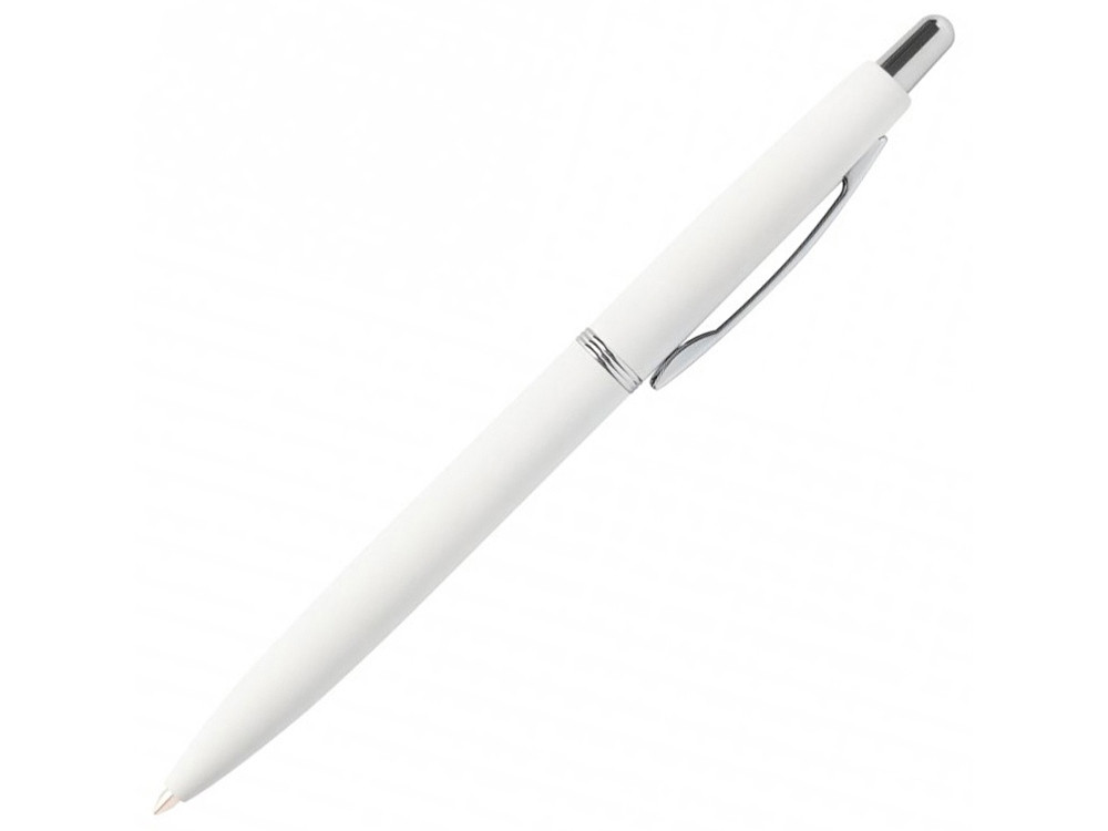 Ручка SAN REMO шариковая, автоматическая, белый металлический корпус 1.00 мм, синяя - фото 1 - id-p106044744