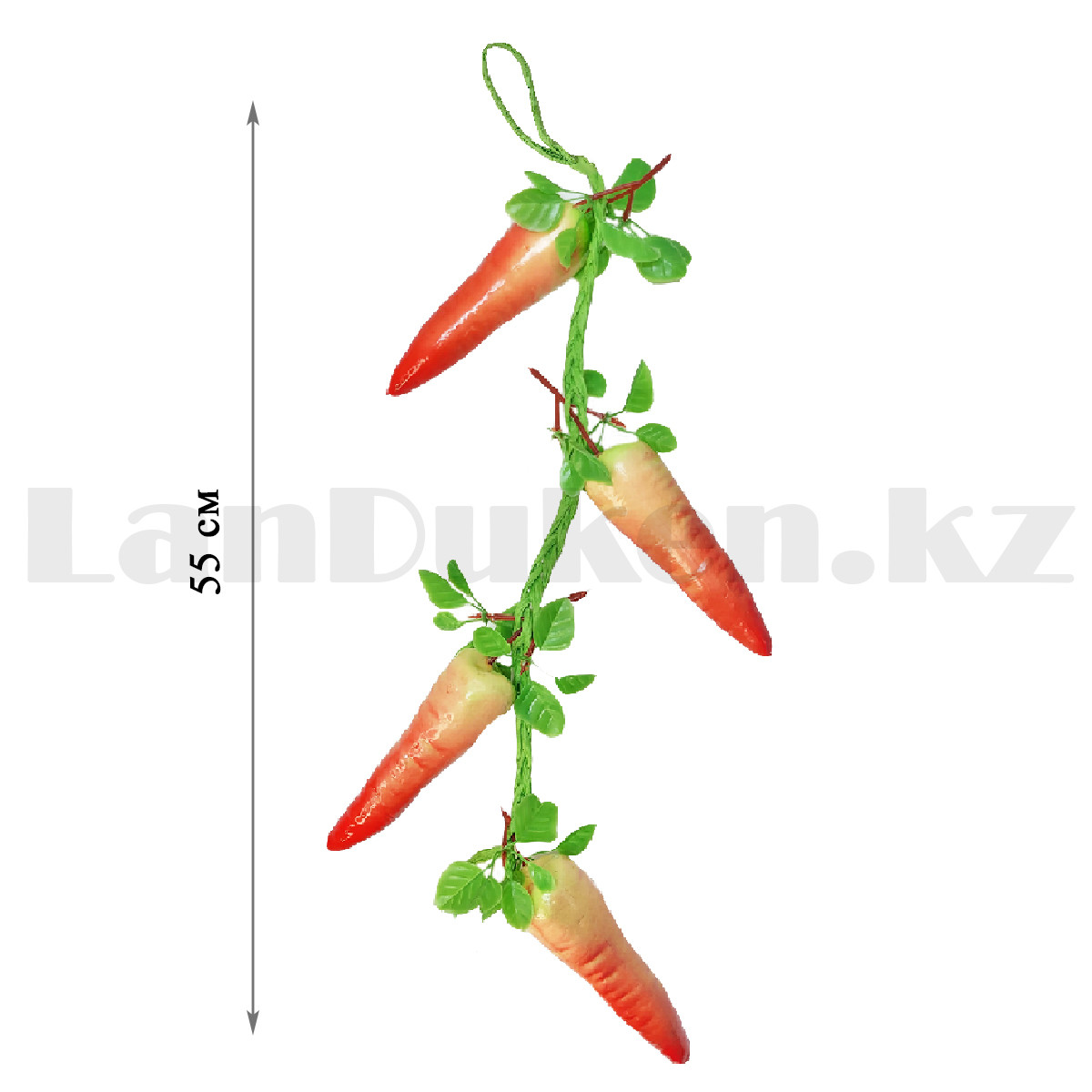 Искусственный овощ морковь связка муляж красно-белые - фото 2 - id-p106045599